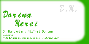 dorina merei business card